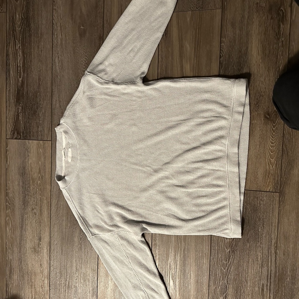 Aerie woman’s L / Waffle round Neck Long Sleeve T-Shirt